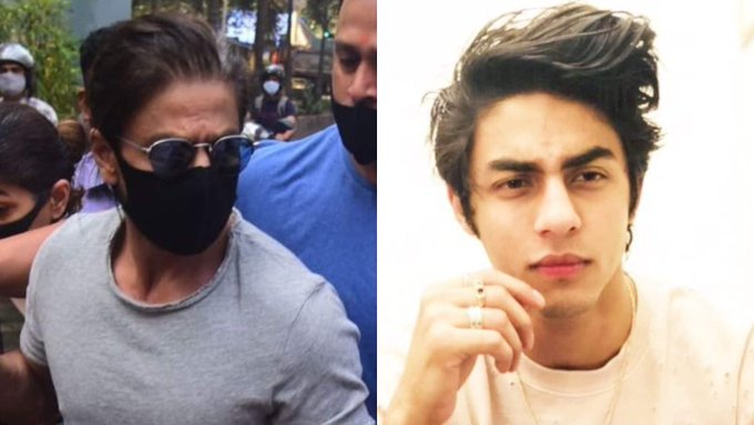 Shah Rukh Khan appears relieved upon his son’s release and smiles for photos with his legal team