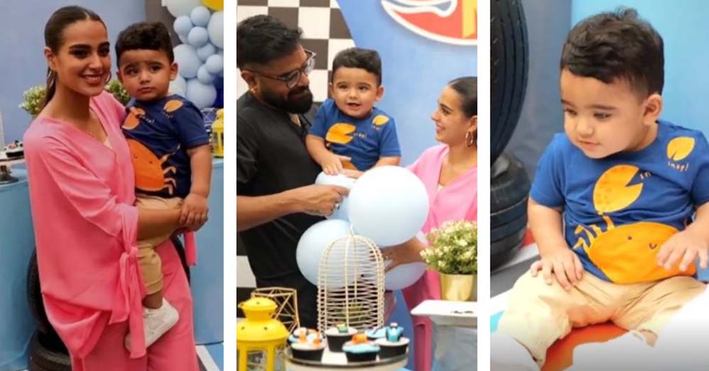 Kabir, the infant son of Iqra Aziz and Yasir Hussain, turned one: Here are some images from his birthday celebration