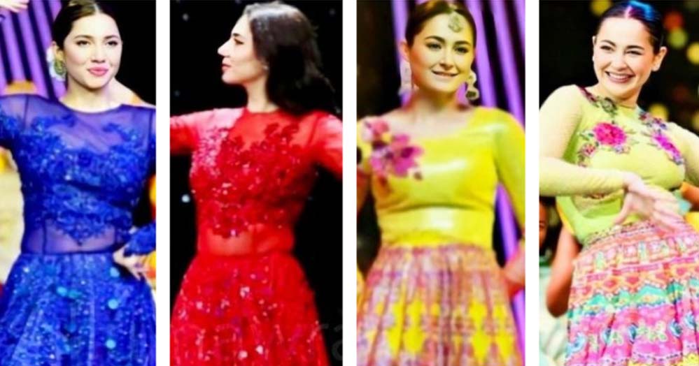 Suggestion over dress reiteration by Hania Aamir and Mahira Khan during their stage performances at 8th Hum Awards-Social Pakora