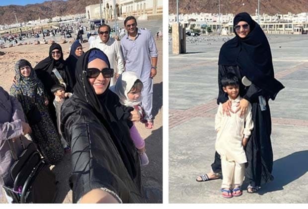 Suckers compliment as Sania Mirza performs Umrah with family-Social Pakora